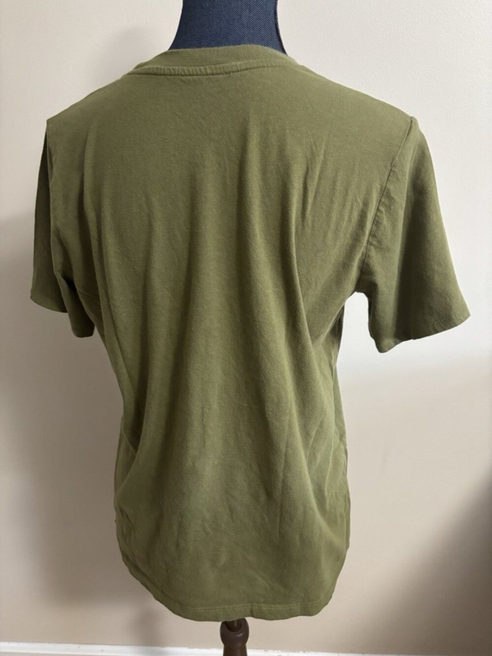 Olive Green Cotton Rabbit Graphic Women's T-Shirt Tee Shirt Top Bunny Funny Med - Picture 4 of 8